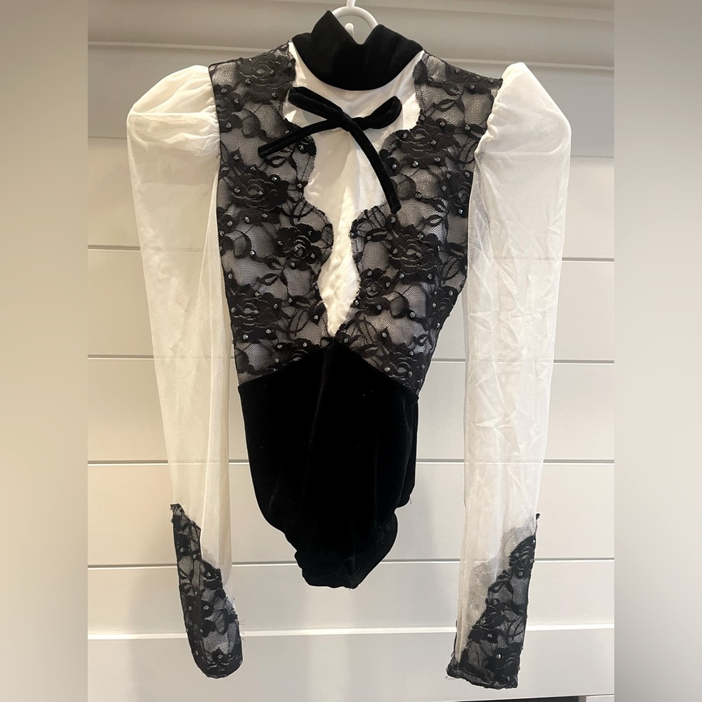 Kelle Company black and white child dance costume